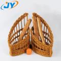 handweaved plastic rattan bread basket storage basket