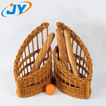 cesto di stoccaggio del pane di pane rattan in plastica da topi di plastica