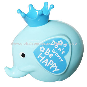 Customized promotional plastic logo free money box