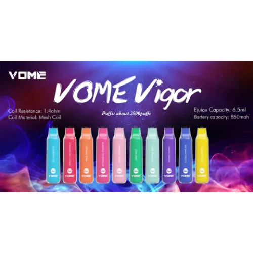 Vome Vigor Tek Kullanımlık Vape 2500 Puffs Vape Kalem