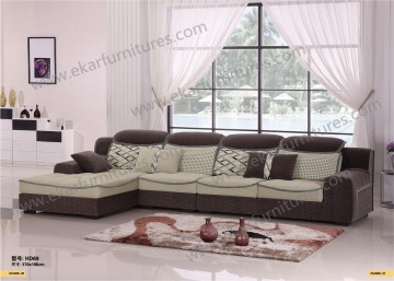 Japanese Style Simple Design Fiber Recliner Sofa Set