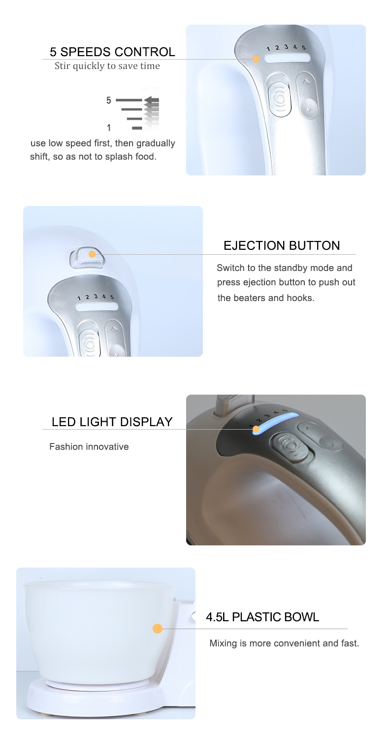 stand mixer with led display 