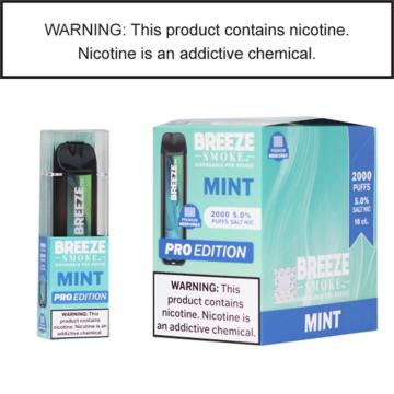 Breeze Pro verfügbar - 5% Inhalt 2000 Puffs