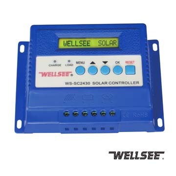 wellsee new product WS-SC2430 three stage charge and discharge electric light charge controller 20a