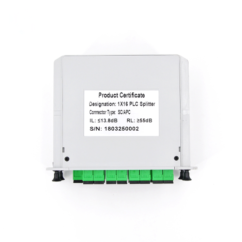 Cassette PLC Splitter 1X16 Optical Equipment