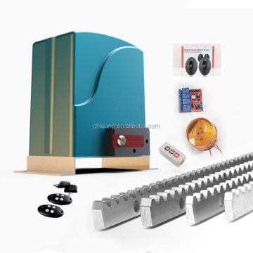 Automatischer Schiebetoröffner mit 500 kg Kapazität, DC -Motor, WLAN -Steuerung, Modell mit Rackwarnlicht und Sensor