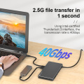 알루미늄 Thunderbolt3 9-in-1 멀티 포트 도킹