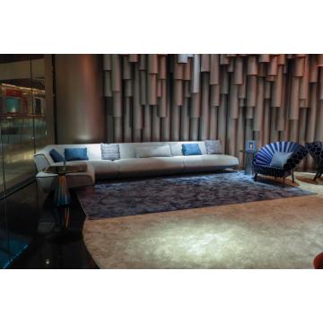 Sofá contemporáneo en forma de L para sala de estar