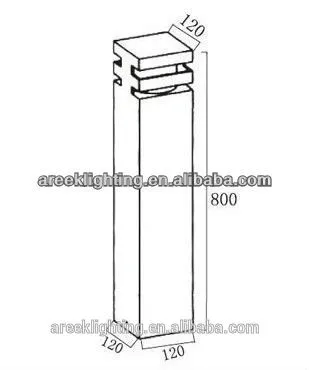 80cm height aluminium garden light high power Landscape Lights r outdoor garden or lawn