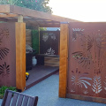 Rusty Metal Bamboo Corten fence