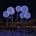 Luz del motivo de la flor de diente de león de LED 3D impermeable