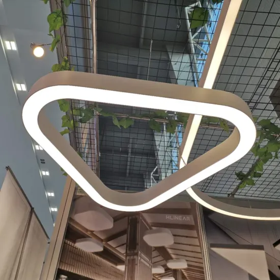 Hlinear hot sell ceiling lighting triangle shape suspension modern light lamparas de techo