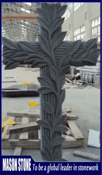 leave large cross headstone