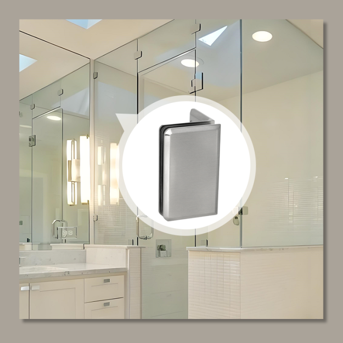SVA-B030D Parlak Krom Camdan Duvara Banyo Kelepçeleri