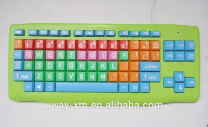 Colorful children keyboard,computer keyboard