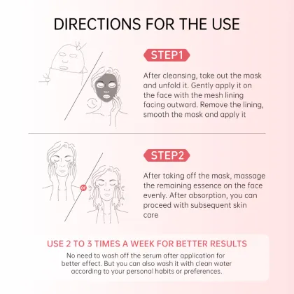 MASK FAMILY Rose Hydrating and Brightening Facial Mask