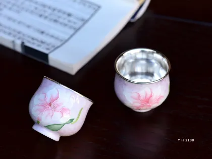 Artisanal Pink Flower Tea Cup for Tea Enthusiasts