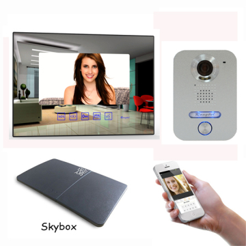Two way intercom and remotely unlock door wifi intercom system