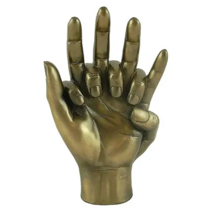 Factory cast metal brass hands