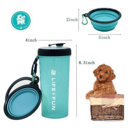 Dog Water Bottle&Food Container