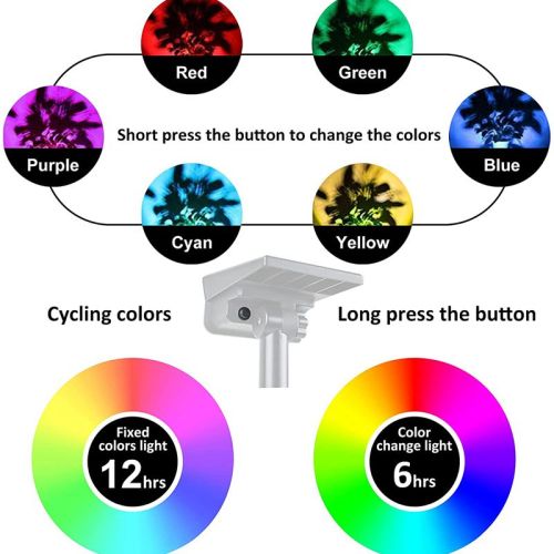 Outdoor RGB Solar Spotlight Landscape Light