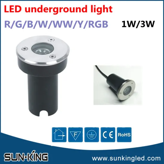 Jiangmen hot selling decorative garden led built-in ground lamp sidewalk lighting, mini 1W led parking underground lights