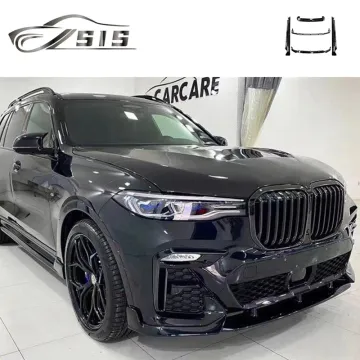 2018 Year X7 G07 Primer or Glossy Black Bodykit - Front Lips, Rear Diffuser, Side Mirror Cover, Trunk Spoiler