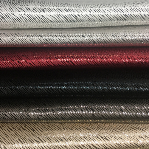Wholesale Synthetic leather Water stripe decoration fabric