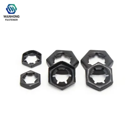 Industrial Grade Black Lock Nuts Self Locking