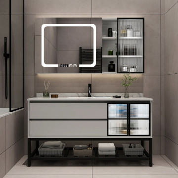 Modern Hotel Bathroom Vanity Cabinet Set with Mirror