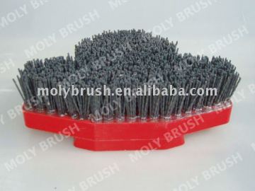 Custom-built butterfly antique abrasive brush