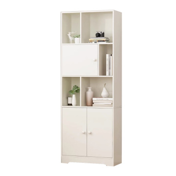 Угловой многослойный узкий книжный шкаф для детей