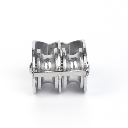 Steel Pulley Double wheel lifting pulley block with swivel ring Factory