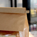 yellow kraft paper baking bread bag