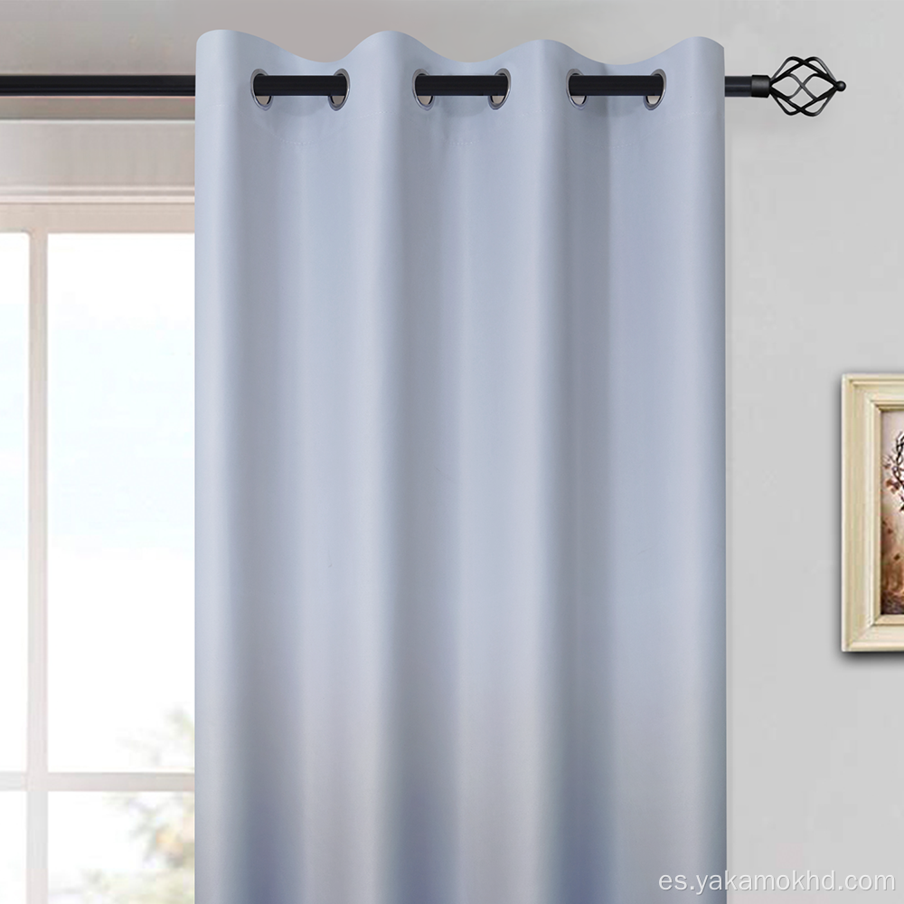 Cortinas opacas azules Ombre