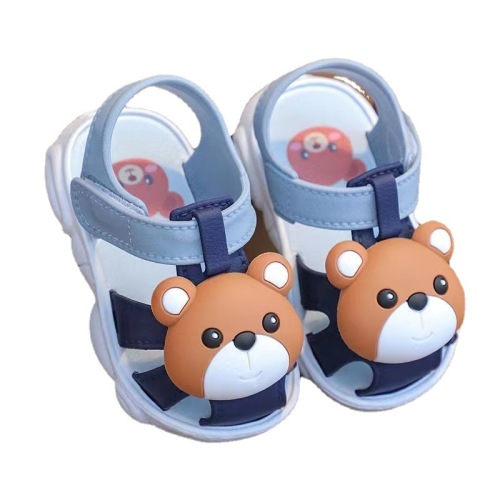 PVC Soft Baby Slippers Cartoon Sandalias para niños para niños pequeños