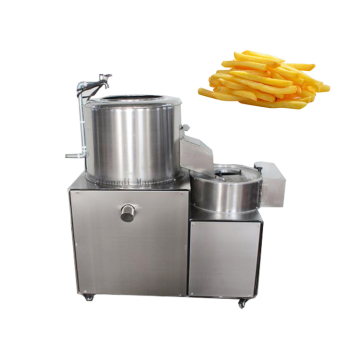 Semi Automatic Potato Washing Peeler Machine with Finger French Fries Cutter