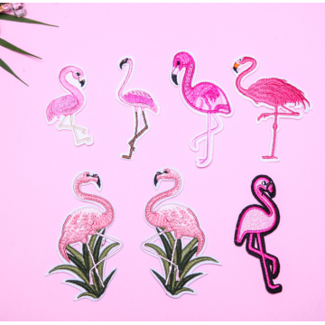 Feature Flamingos Birds DIY Niestandardowe naszywki do haftu