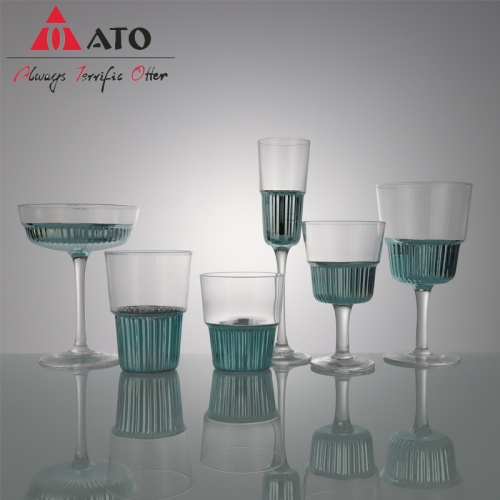 Green Goblet Set Of 6 green Champagne