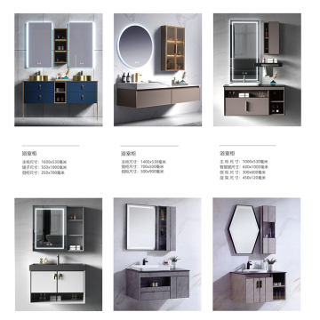 High-Quality Modern Bathroom Furniture Set with Vanity Mirror and Double Sink