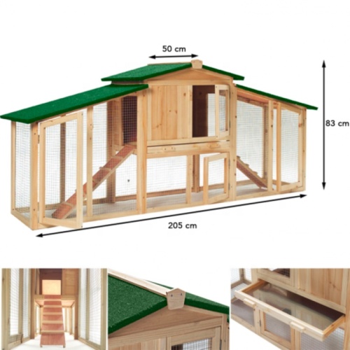 Wooden Hen House Wood Large Rabbit Hutch Hen House Chicken Coop Factory