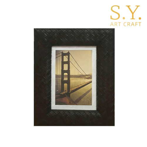 Yüksek Teknolojiye Sahip Dokuma Deri Resim Çerçevesi