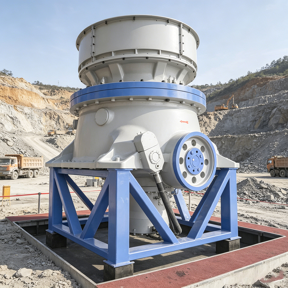 Secondary crushing cone crusher