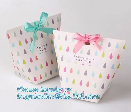 elegant paper bag paper gift bag paper bags with string handle, polka dot presents paper gift shopping bag, Paper Gift Bag For P