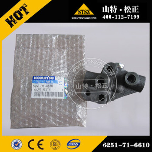 VALVE ASS'Y 6251-71-6610 for Genuine Excavator PC450-8 parts