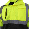 Winter reflective safety bomber jacket