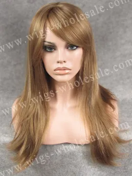 side part lace front wig blonde synthetic wholesale straight party queen qingdao
