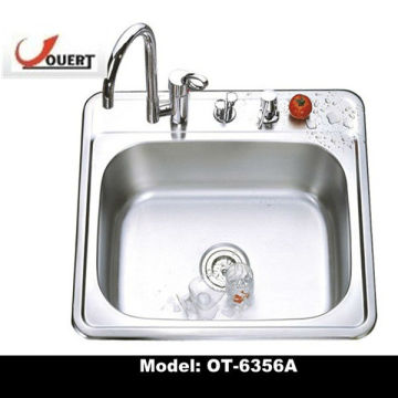 OT-6356A Corian Undermount Granite Stainless Steel Single Kitchen Sink