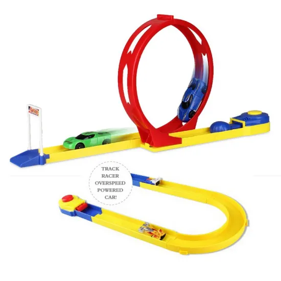 Get $1 Dollar Promotion: EPT Street Race Cars - Riplash Racers, Rip-Start Challenge Loop Track Set with Cars