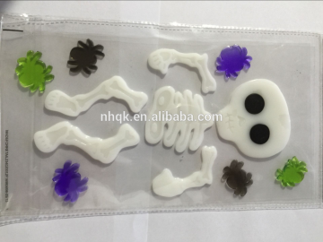 Christmas &halloween window decal gel sticker Custom Window Gel Stickers; House Window Sticker